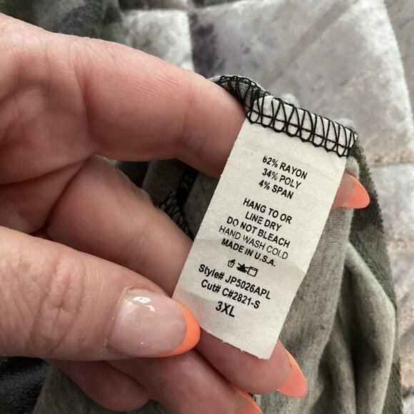 camo camouflage Romper Green Pockets Lightweight Loungewear Size 3XL Pockets - Picture 13 of 13